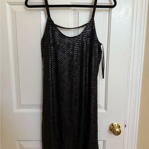 Parker Black Sequin Backless Dress